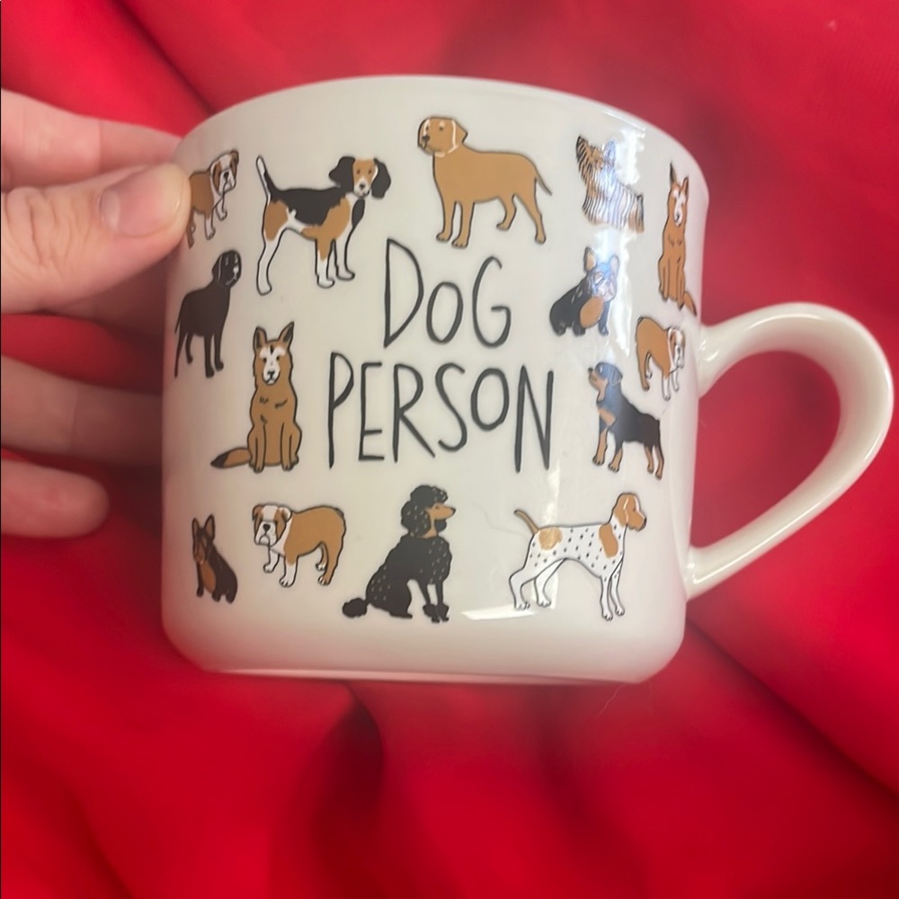 White Dog Lover's Mug with Adorable Illustrations